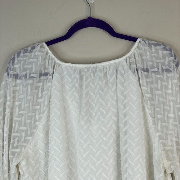 Roz & Ali Top Womens XLarge Beachy Coastal Swing Pullover Vacation Travel Tunic - Picture 13 of 15